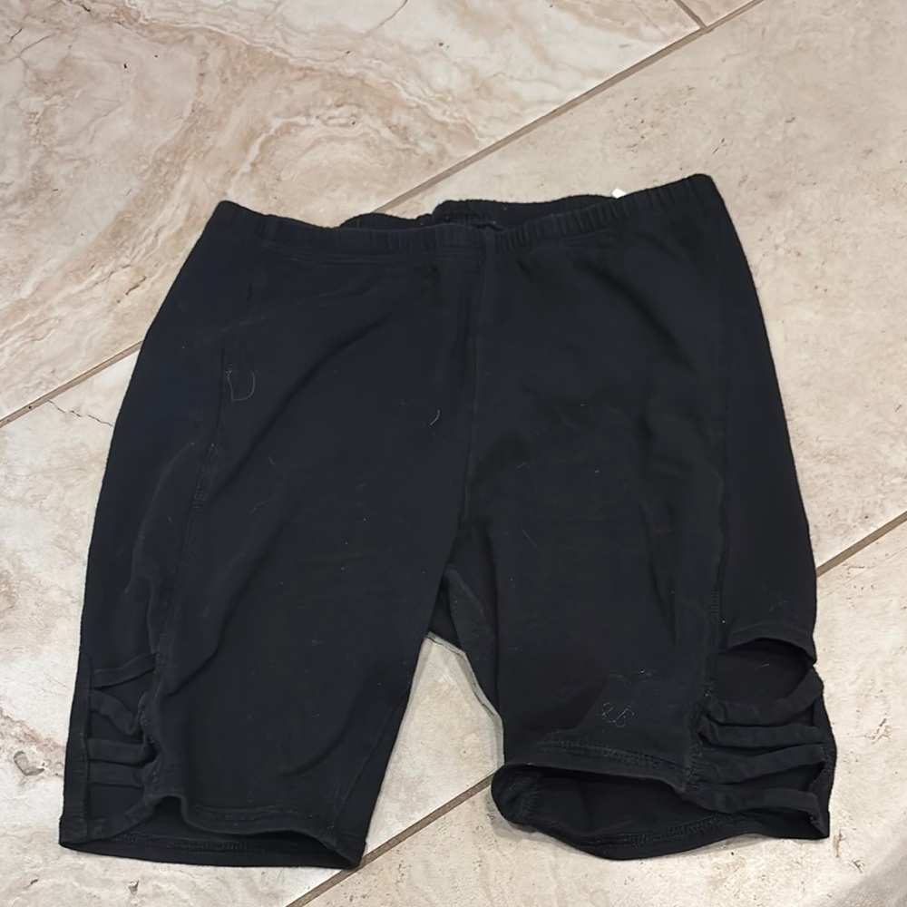 Kohl's Black Bike Shorts Athletic Stretch